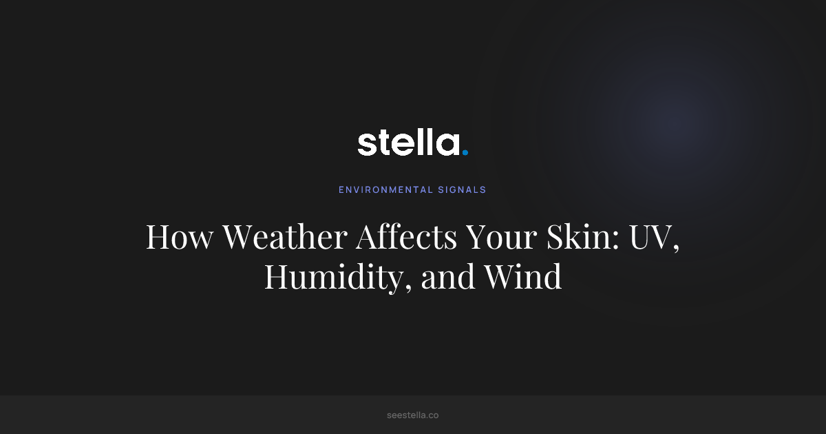 How Weather Affects Your Skin: UV, Humidity, and Wind | See Stella
